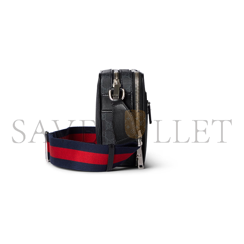 GUCCI GG BLACK MEDIUM CROSSBODY BAG 822072 (26.5*17.5*8cm) GUCCI GG BLACK MEDIUM CROSSBODY BAG 822072 (26.5*17.5*8cm)